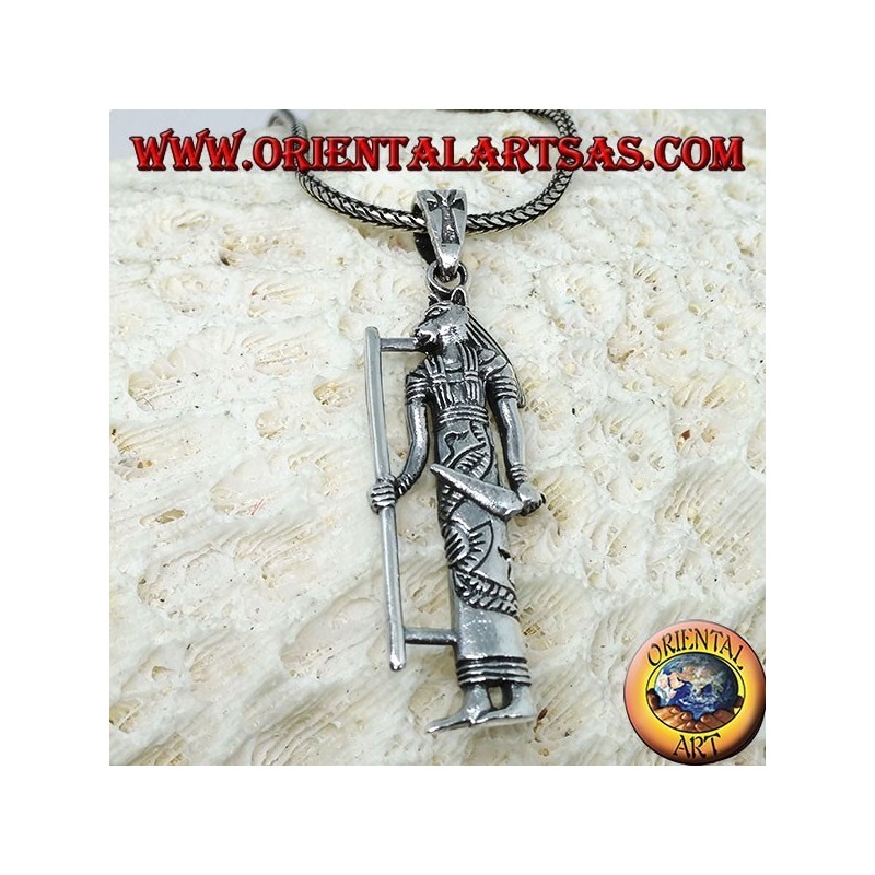 Ciondolo in argento della dea Bastet