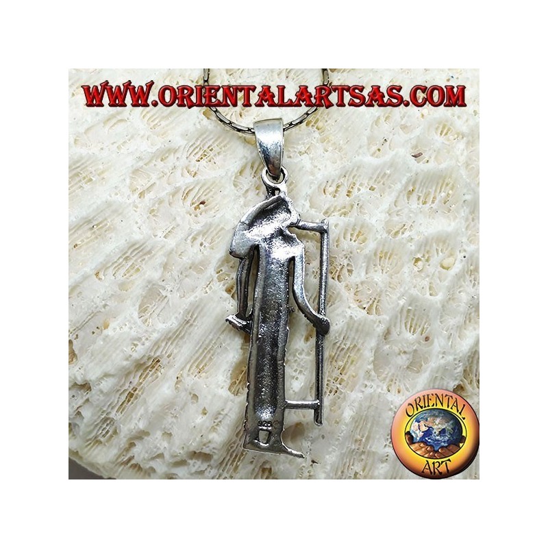 Ciondolo in argento della dea Bastet