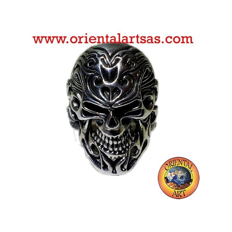 Anello in argento Teschio il terribile