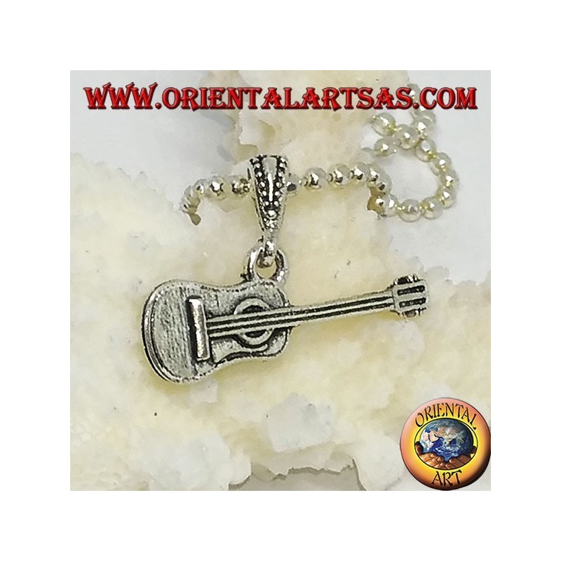 Ciondolo Chitarra Classica Argento 925 - Gioiello Musicista | Oriental Art