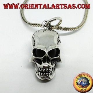 Pendentif en argent en forme de crâne, homo sapiens