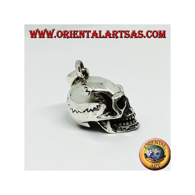 Colgante calavera en plata 925, homo sapiens.