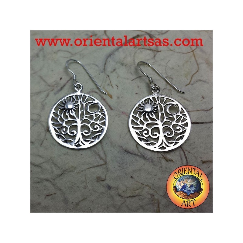 boucles d'oreilles arbre de vie