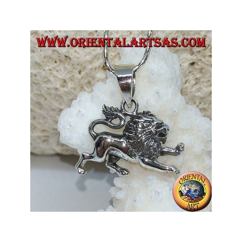 Pendant in 925 ‰ silver in the shape of a lion