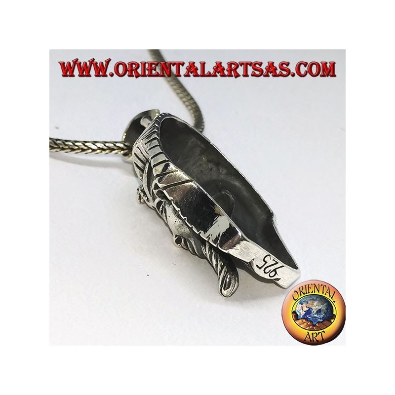 Colgante de plata de la máscara funeraria de Tutankamon.