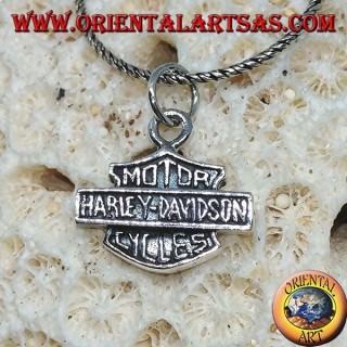 Silver pendant, Harley Davidson medium shield