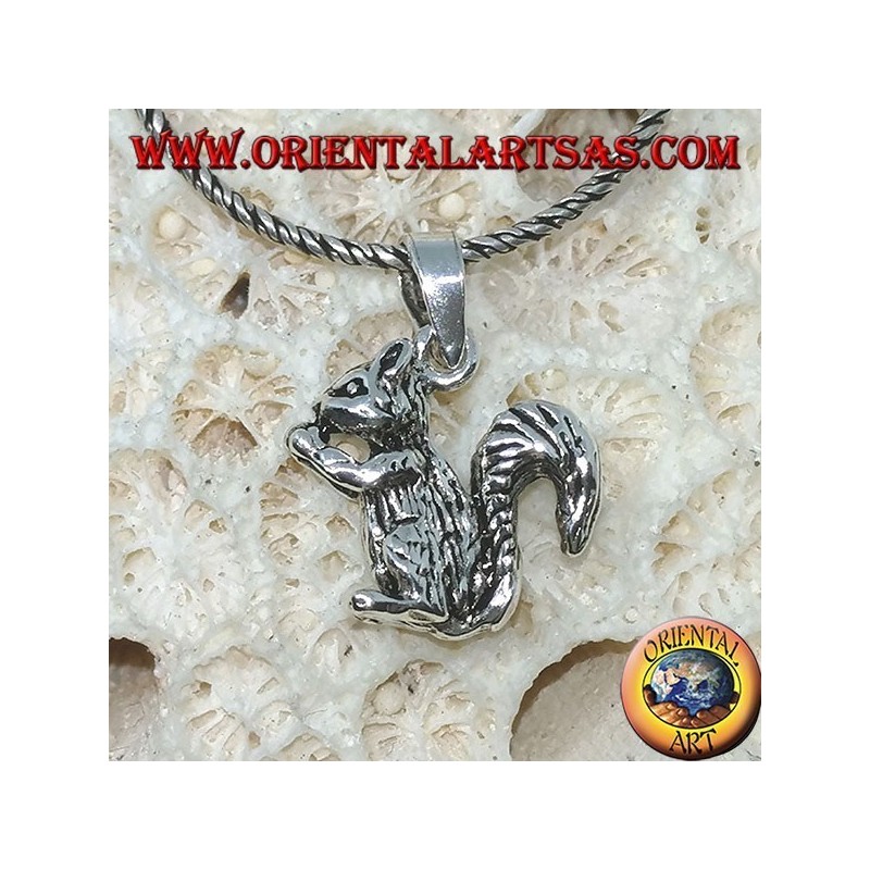 Pendentif en argent 925 l'écureuil