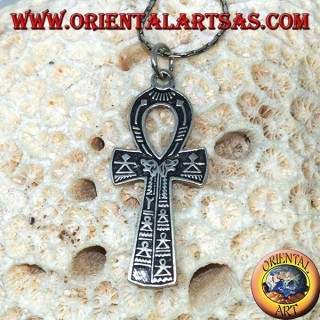 Pendentif croix égyptienne Ankh Symbole de la vie éternelle en argent