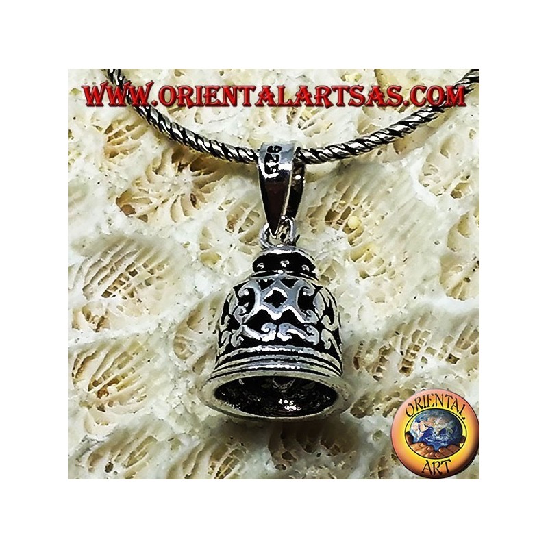 Silver pendant, little bell