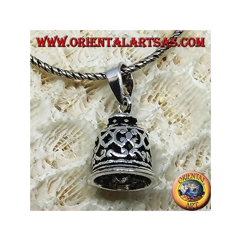 Silver pendant, little bell