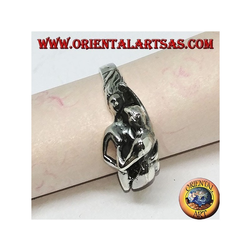 Silver ring, Kamasutra the position of the missionary on the side