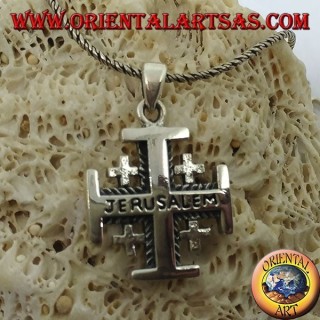Silver pendant Jerusalem Cross of the Knights of the Holy Sepulcher