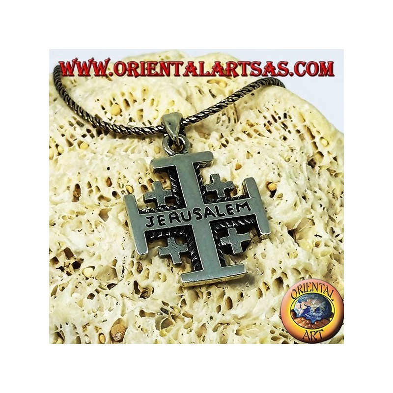 Silver pendant Jerusalem Cross of the Knights of the Holy Sepulcher