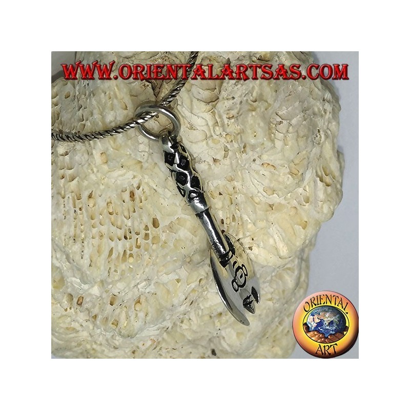 Pendentif en argent, double hache Viking