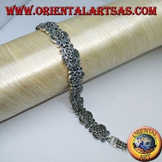 Bracciali in argento con marcassiti stile barocco