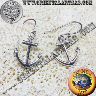 Anchor Ohrringe in Silber