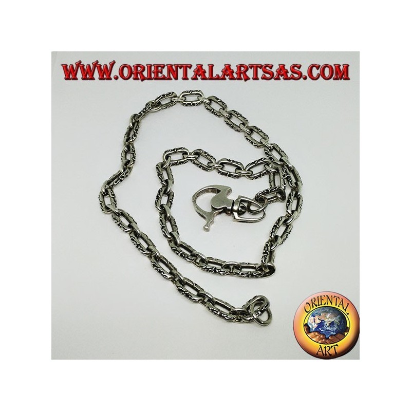 Silver chain keychain