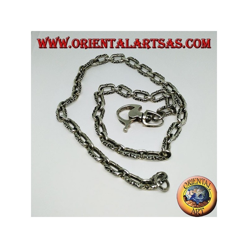 Silver chain keychain