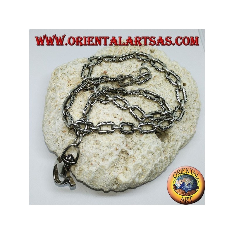 Silver chain keychain