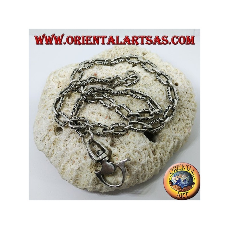 Silver chain keychain