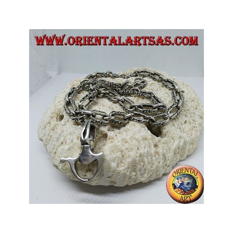 Silver chain keychain