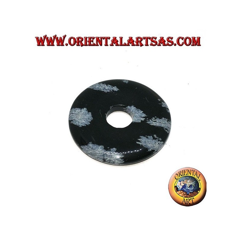 Donut Obsidian Anhänger von mm. 30