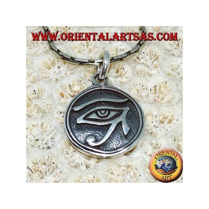 Pendentif en argent, Horus oeil sculpté (petit)