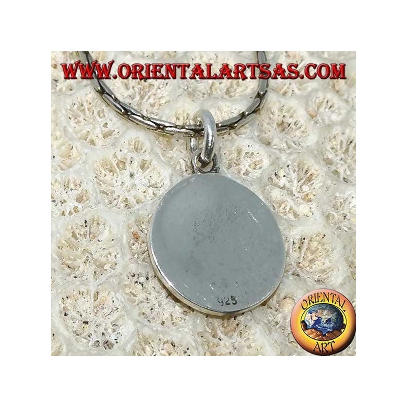 Pendentif en argent, Horus oeil sculpté (petit)
