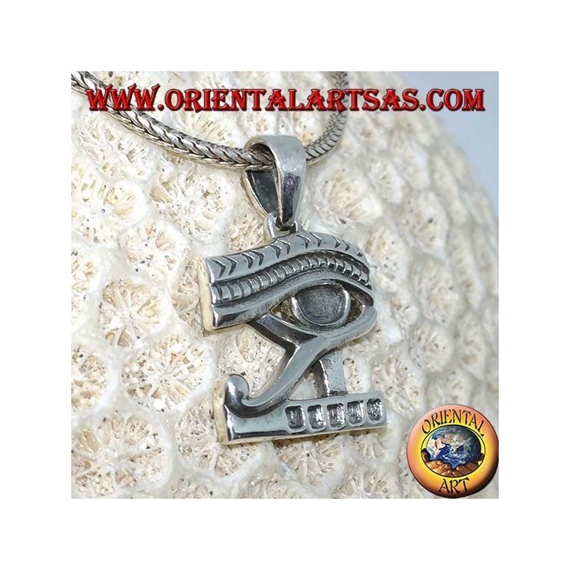 Silver eye pendant of Horus (Udjat)