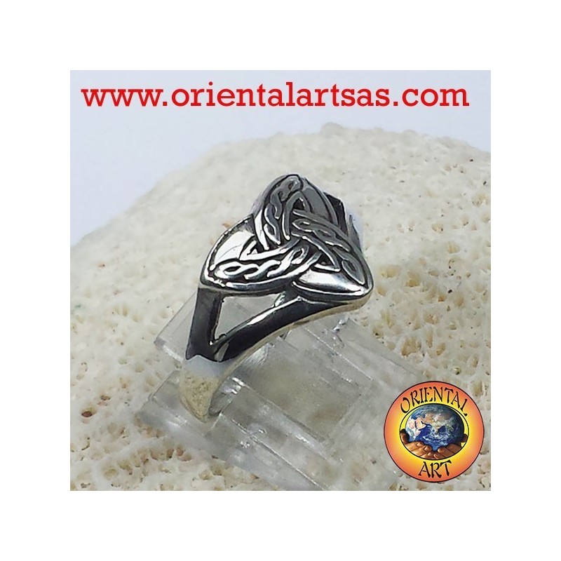 Anillo nudo de Triquetra del Celtic