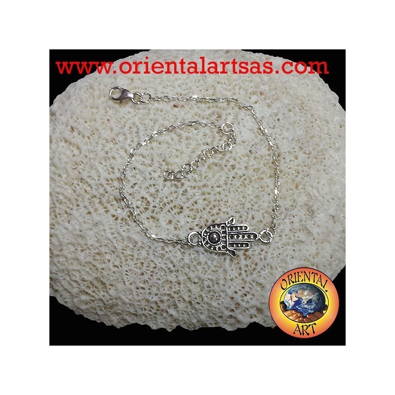 bracciale mano di fatima in argento