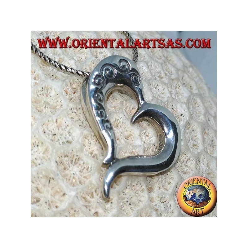 Colgante en medallón de plata del amor