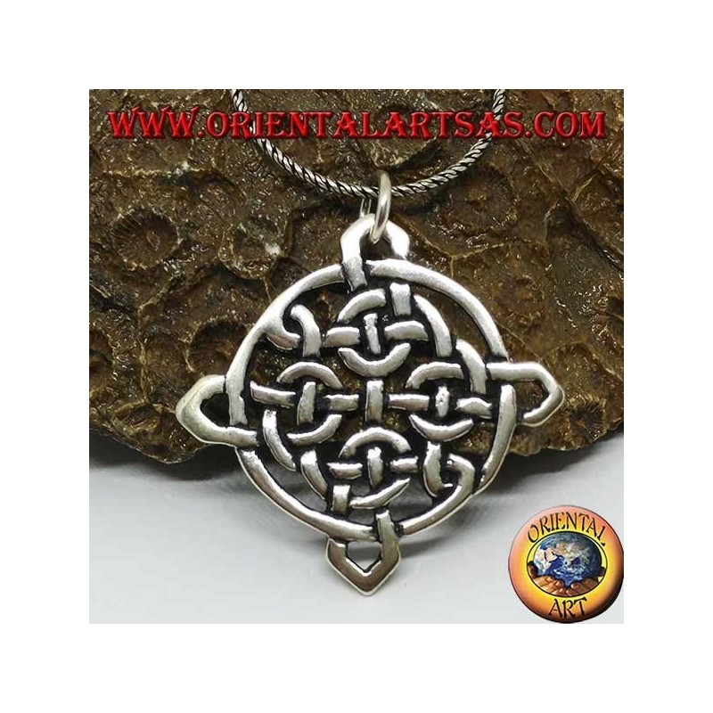 Pendant in silver Tynan Celtic knot, amulet of protection from evil