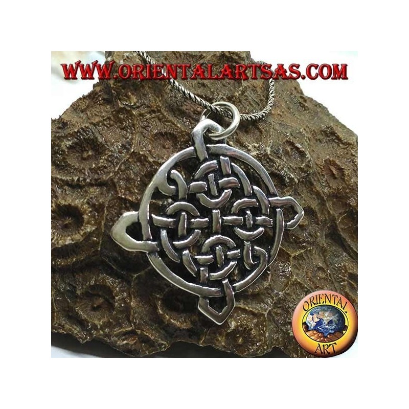 Pendant in silver Tynan Celtic knot, amulet of protection from evil