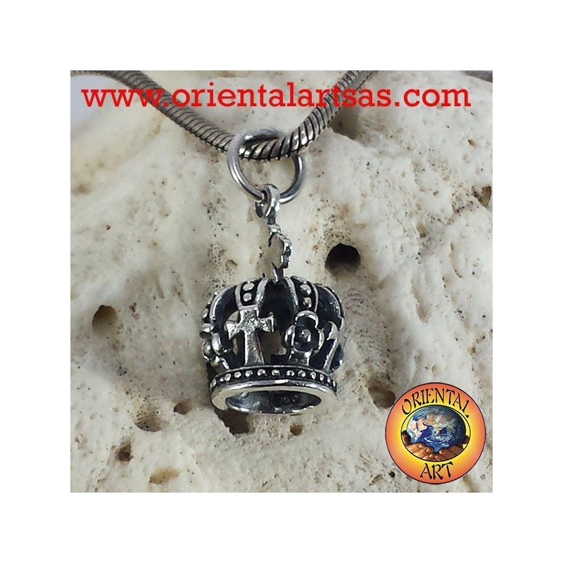Corona colgante en plata