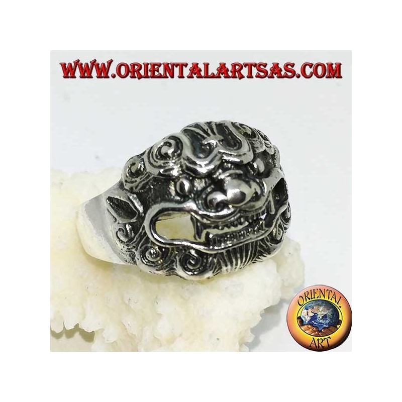 Bague Barong en argent, roi des esprits