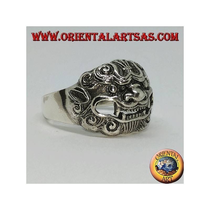 Anillo de plata Barong, el rey de los espíritus