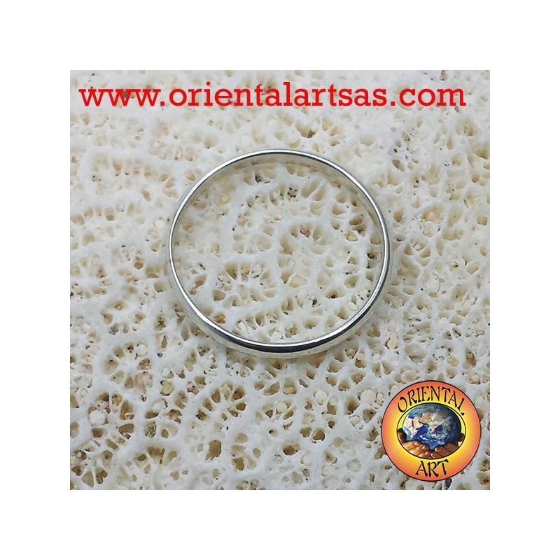 anillo de bodas de plata anillo de tope 2 mm