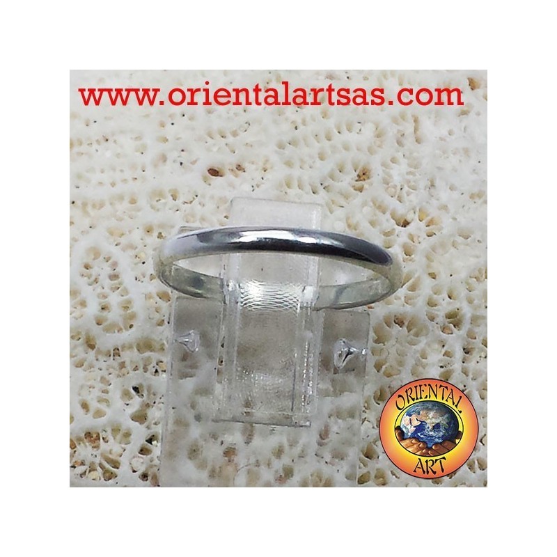 bague de mariage en argent bague d'arrêt de 2 mm