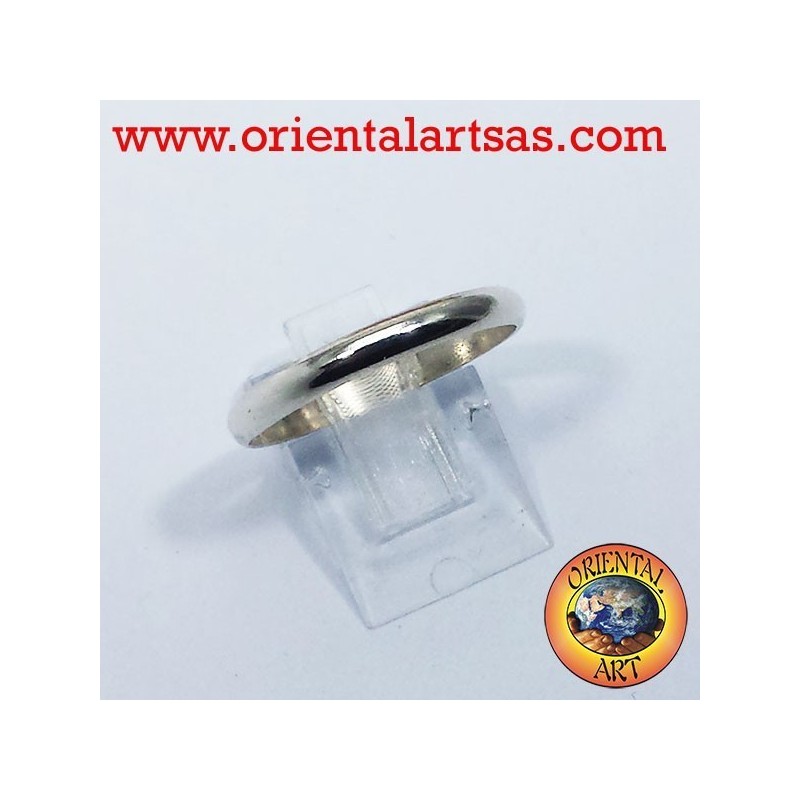 anillo de bodas de plata anillo de tope 3 mm