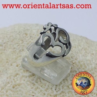anello simbolo Om in argento