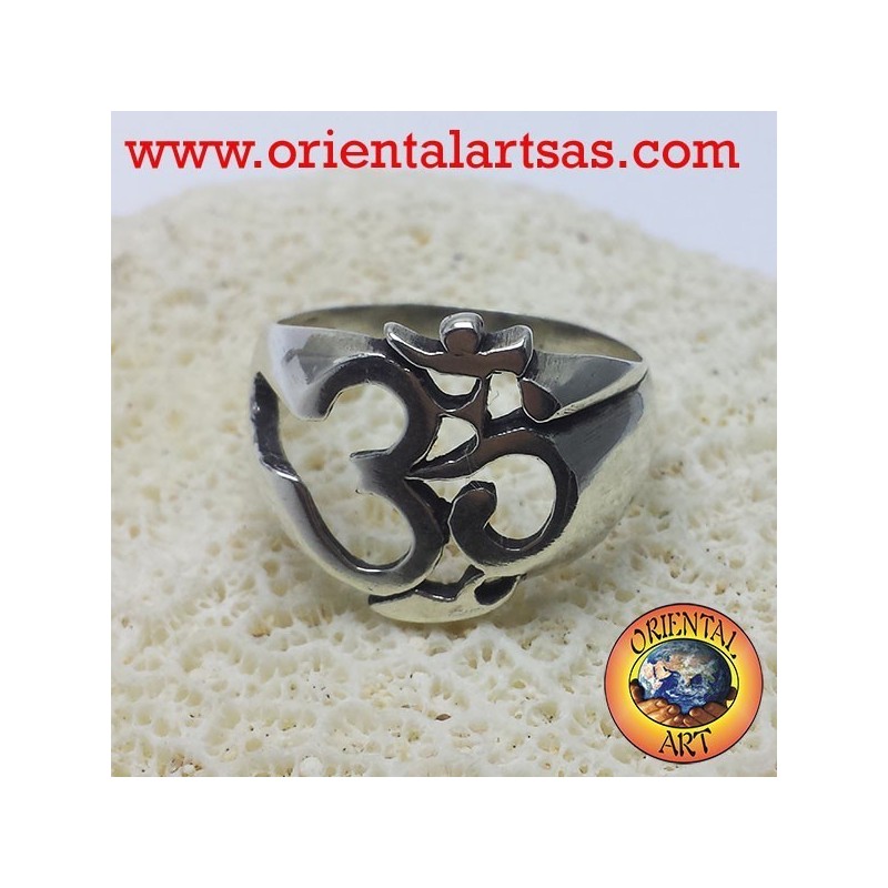 anello simbolo Om in argento