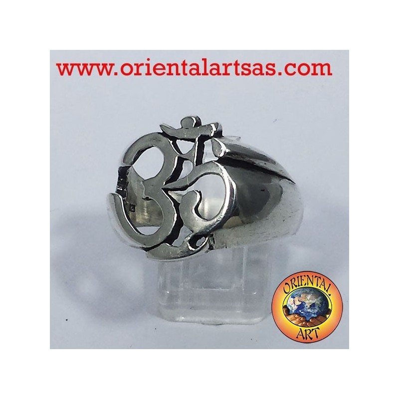 anello simbolo Om in argento