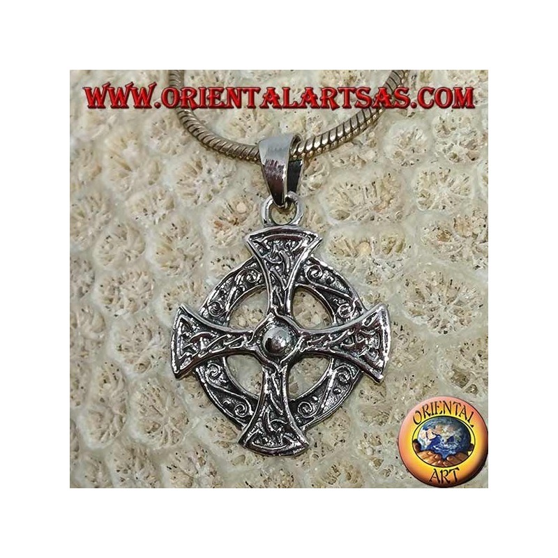 Pendentif en argent 925 avec croix celtique