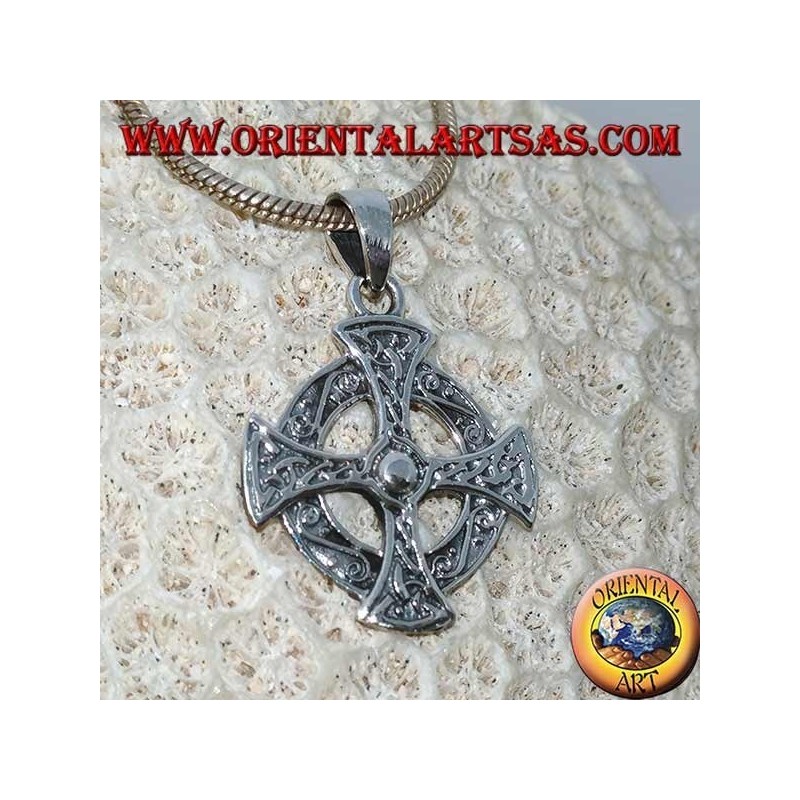 Pendentif en argent 925 avec croix celtique