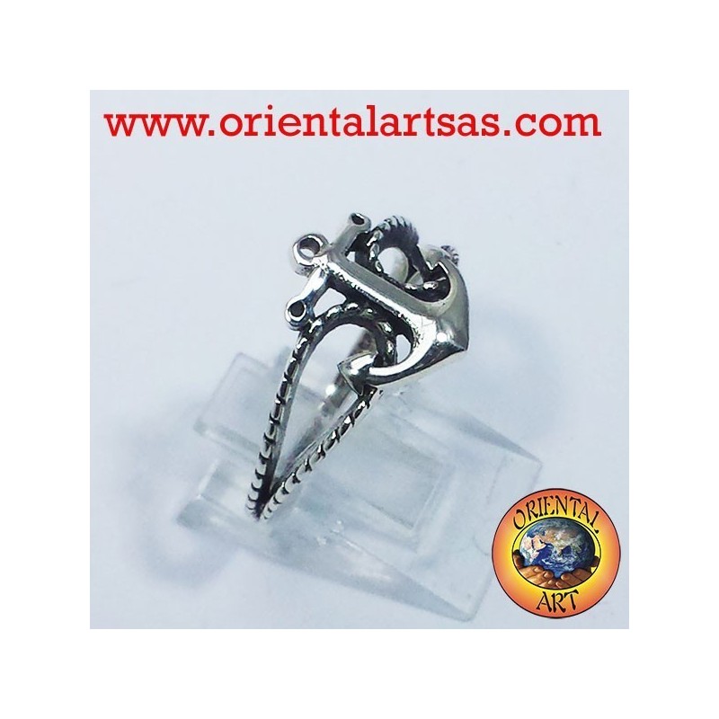 anchor ring with silver