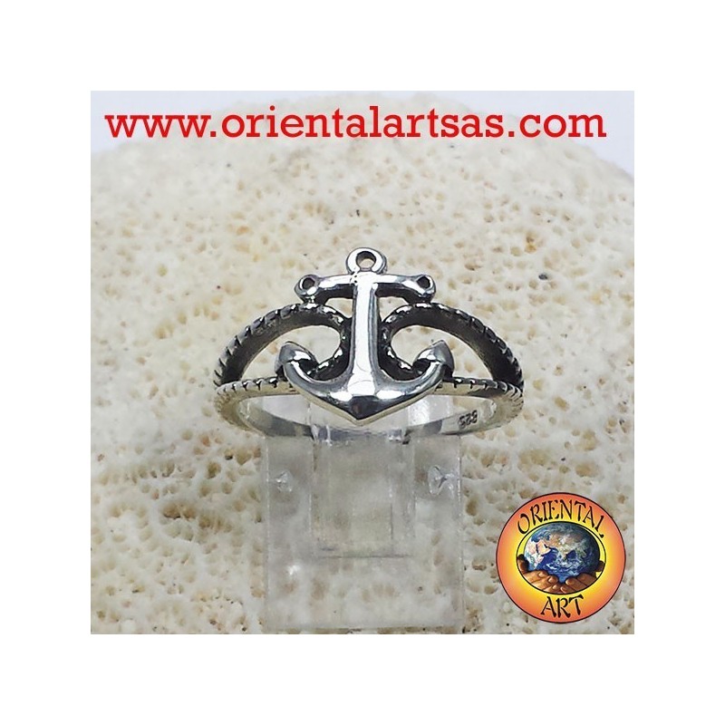 anchor ring with silver