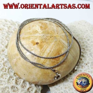 Collana in argento, a snake attorcigliato da cm 45