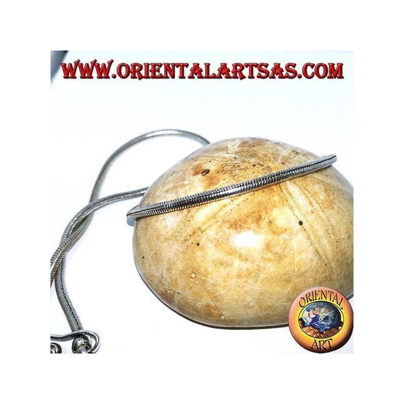 Silver necklace, Indian snake length 45 cm thickness mm. 2.8