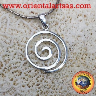 Ciondolo spirale in argento